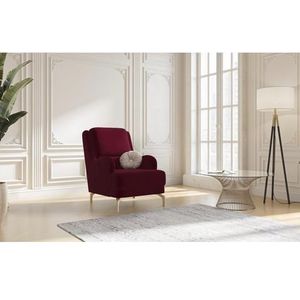 sit&more Fauteuil Orient 4 V inclusief 1 sierkussen met strassteentjes, goudkleurige metalen poten