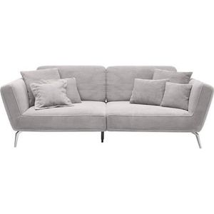 set one by Musterring Big-Sofa »SO 4500«, Füße chromfarben, wahlweise mit Kopfstütze, Breite 260cm, in Cord