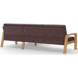 sit&more Ecksofa »Kolding L-Form«, Armlehnen aus eichefarbigem Buchenholz, verschiedene Bezüge und Farben