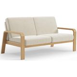 sit&more 2,5-Sitzer "Kolding", Armlehnen aus Buchenholz in natur, verschiedene Bezüge und Farben