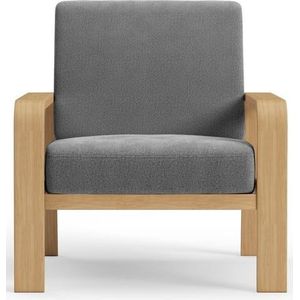 sit&more Fauteuil Kolding Armleuningen van natuurlijk beukenhout, verschillende bekledingen en kleuren