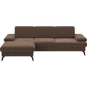 sit&more Ecksofa »Morris L-Form, inkl. Sitztiefenverstellung«, wahlweise mit Armteilverstellung, Bettfunktion & Bettkasten