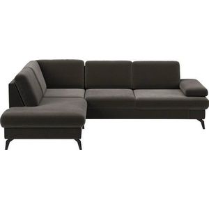 sit&more Ecksofa »Morris L-Form, inkl. Sitztiefenverstellung«, wahlweise mit Armteilverstellung, Bettfunktion & Bettkasten