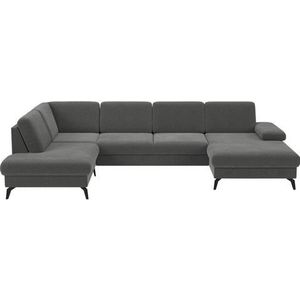 sit&more Wohnlandschaft »Morris U-Form, inkl. Sitztiefenverstellung«, wahlweise mit Armteilverstellung, Bettfunktion & Bettkasten