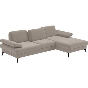 sit&more Ecksofa »Morris L-Form, inkl. Sitztiefenverstellung«, wahlweise mit Armteilverstellung, Bettfunktion & Bettkasten
