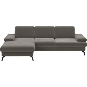 sit&more Ecksofa »Morris L-Form, inkl. Sitztiefenverstellung«, wahlweise mit Armteilverstellung, Bettfunktion & Bettkasten