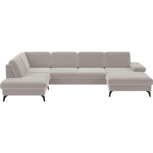 sit&more Wohnlandschaft »Morris U-Form, inkl. Sitztiefenverstellung«, wahlweise mit Armteilverstellung, Bettfunktion & Bettkasten