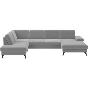 sit&more Zithoek Morris U-vorm, incl. zitdiepteverstelling keuze uit armleuningverstelling, bedfunctie & bedlade