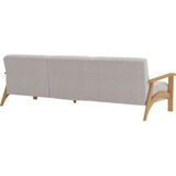 sit&more Ecksofa »Billund L-Form«, Armlehnen aus eichefarbigem Buchenholz, verschiedene Bezüge und Farben