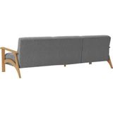 sit&more Ecksofa "Billund L-Form", Armlehnen aus eichefarbigem Buchenholz, verschiedene Bezüge und Farben