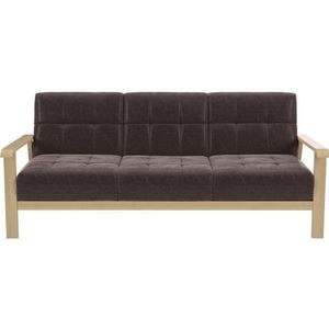 sit&more 3-Sitzer »Billund«, Armlehnen aus Buchenholz in natur, verschiedene Bezüge und Farben