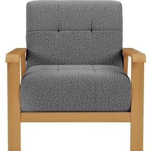 sit&more Sessel »Billund«, Armlehnen aus eichefarbigem Buchenholz, verschiedene Bezüge und Farben