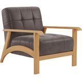sit&more Sessel »Billund«, Armlehnen aus eichefarbigem Buchenholz, verschiedene Bezüge und Farben