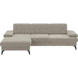sit&more Ecksofa »Morris L-Form, inkl. Sitztiefenverstellung«, wahlweise mit Armteilverstellung, Bettfunktion & Bettkasten