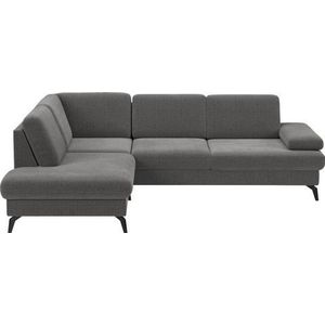 sit&more Ecksofa »Morris L-Form, inkl. Sitztiefenverstellung«, wahlweise mit Armteilverstellung, Bettfunktion & Bettkasten