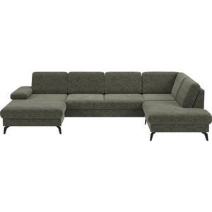 sit&more Wohnlandschaft »Morris U-Form, inkl. Sitztiefenverstellung«, wahlweise mit Armteilverstellung, Bettfunktion & Bettkasten