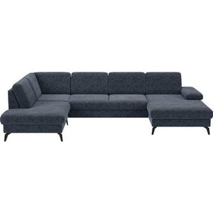 sit&more Wohnlandschaft »Morris U-Form, inkl. Sitztiefenverstellung«, wahlweise mit Armteilverstellung, Bettfunktion & Bettkasten