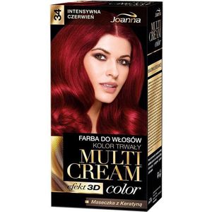 Joanna - Multi Cream Color Hair Dye 34 Intense Red