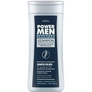 JOANNA_Power Hair Shampoo For Men For Graying Hair szampon do siwych w³osów dla mê¿czyzn 200ml