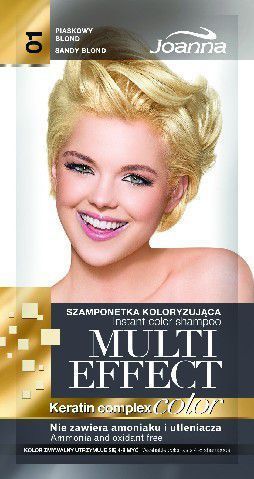 Joanna Multi Effect kleur Keratin Complex Shampoo 01 Sand blonde 35 g