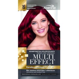 Joanna Multi Effect kleur Keratin Complex Szamponetka 05 Porzeczkowa rood 35 g