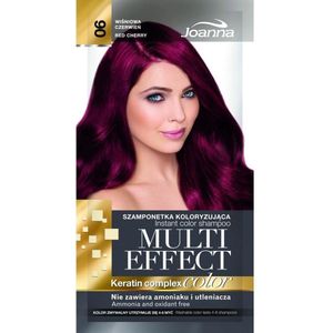Joanna Multi Effect kleur Keratin Complex Shampoo 06 Cherry rood 35 g