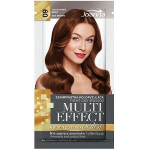 Joanna - Multi Effect Keratin Complex Color Instant Color Shampoo szamponetka koloryzująca 09 Orzechowy Brąz 35g