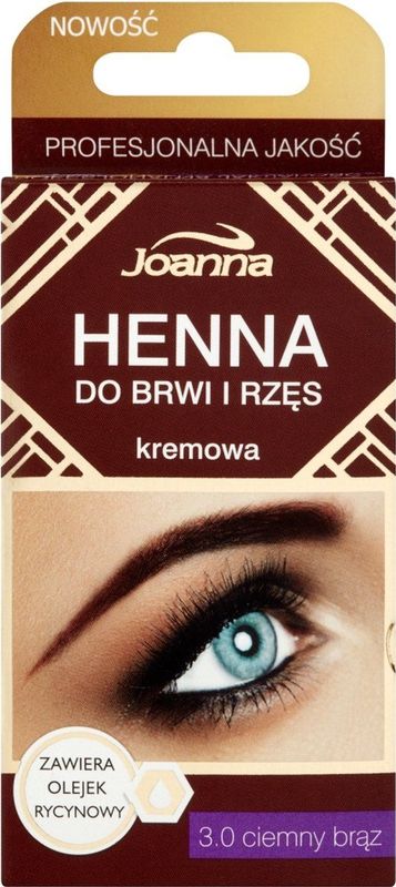 Joanna - Hennacreme - Donkerbruin - Voor Wenkbrauwen en Wimpers