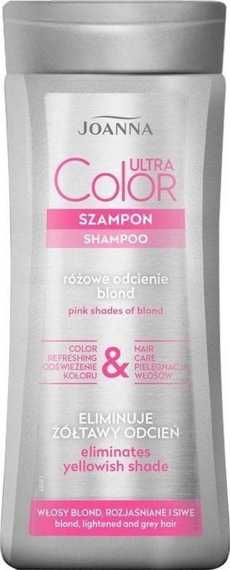 Joanna - Ultra Color - Shampoo - Roze - 200 ml