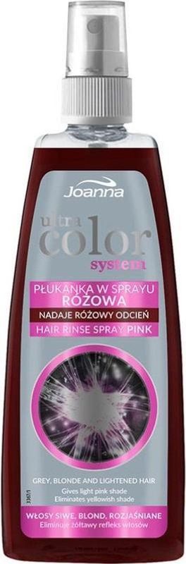 Joanna Ultra kleur Hair rinse system roze spray 150ml
