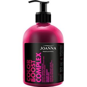 Joanna Professionele kleurtint shampoo in roze-grijs voor het haar - met microproteïne - duurzame kleurtint - krullende glans en warme kleur roze - 500 g