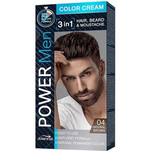 Joanna Power Men farba 3in1 nr 04 Natural bruin 100g