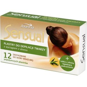Joanna - Sensual - Gezichtshaarverwijderingspatches - 12 Stuks - Met Aloë Vera en Olijfolie