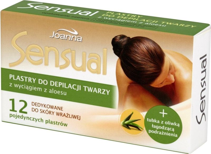 Joanna - Sensual - Gezichtshaarverwijderingspatches - 12 Stuks - Met Aloë Vera en Olijfolie