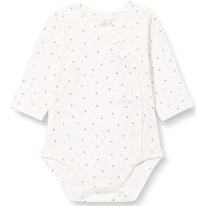 Pinokio Bodysuit Buttoned Long Sleeve Magic Vibes, 100% katoen, uniseks 50-68 (68), Ecru Polka Dot Magic, 68 cm