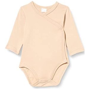 Pinokio Bodysuit wrapped lange mouw Lovely Day beige, 100% katoen, bejge, jongens 50-68 (62), Bejge Lovely Day, 62 cm