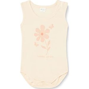 Pinokio Rompertje voor babymeisjes, lange mouwen, ondergoed, Bejge Summer Garden, 86 cm