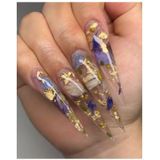 DRM Nail Art Flakes #10 Silver Gold