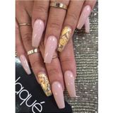 DRM Nail Art Flakes #10 Silver Gold