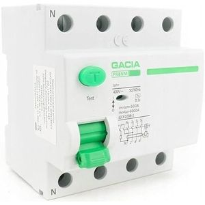 Gacia Stroomonderbreker 100 A 10 kA 100 mA 4 P A - FI-schakelaar - differentiaalschakelaar - elektrische beveiliging 4-polig