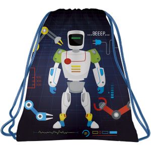 Robot Gymbag Beeep - 41 x 35 cm - Polyester - 41x35 - Blauw