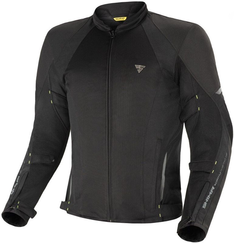 SHIMA - Jet Waterproof - Textiele Motorjas - Zwart