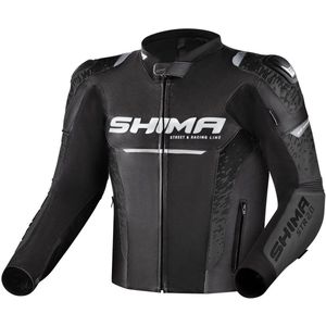 SHIMA - STR 2.0 - Leren Motorjas - Zwart
