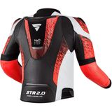 SHIMA - STR 2.0 - Motorjas - Zwart/Wit/Rood - Leer