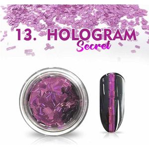 Nagelversiering - Holografische Flakes - 1 Gram - Potje 3ml