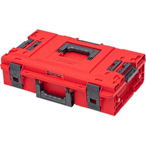 Qbrick - System one 200 2.0 Vario red ultra hd Custom Werkzeugkoffer modularer Organizer 585 x 385 x 190 mm 15,4 l stapelbar IP66