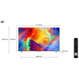 TCL P63 P638 127 cm (50") 4K Ultra HD Smart TV Wifi Zwart