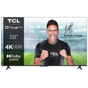 TCL 58P631 - UHD 4K LED TV - 58 (147 cm) - HDR (HDR10, HDR HLG) - Google TV - 3 X HDMI 2.1