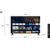 TCL 32S5400AF (32", LED, Volledige HD, 2023), TV, Zilver