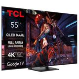 TCL C74 Series 55C749 tv 139,7 cm (55) 4K Ultra HD Smart TV Wifi Zwart 1000 cd/m²